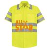 Men's High Visibility Safety Short Sleeve Work Shirt Thumbnail
