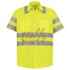 Men's High Visibility Safety Short Sleeve Work Shirt Thumbnail