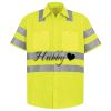 Men's High Visibility Safety Short Sleeve Work Shirt Thumbnail