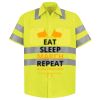 Men's High Visibility Safety Short Sleeve Work Shirt Thumbnail