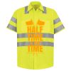 Men's High Visibility Safety Short Sleeve Work Shirt Thumbnail