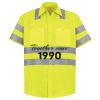 Men's High Visibility Safety Short Sleeve Work Shirt Thumbnail