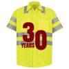 Men's High Visibility Safety Short Sleeve Work Shirt Thumbnail