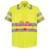 Men's High Visibility Safety Short Sleeve Work Shirt Thumbnail