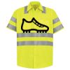 Men's High Visibility Safety Short Sleeve Work Shirt Thumbnail