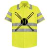 Men's High Visibility Safety Short Sleeve Work Shirt Thumbnail