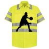 Men's High Visibility Safety Short Sleeve Work Shirt Thumbnail