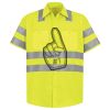 Men's High Visibility Safety Short Sleeve Work Shirt Thumbnail