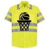 Men's High Visibility Safety Short Sleeve Work Shirt Thumbnail