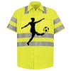 Men's High Visibility Safety Short Sleeve Work Shirt Thumbnail