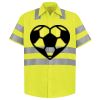 Men's High Visibility Safety Short Sleeve Work Shirt Thumbnail