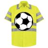Men's High Visibility Safety Short Sleeve Work Shirt Thumbnail