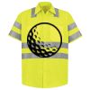 Men's High Visibility Safety Short Sleeve Work Shirt Thumbnail