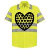 Men's High Visibility Safety Short Sleeve Work Shirt Thumbnail