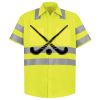 Men's High Visibility Safety Short Sleeve Work Shirt Thumbnail