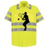 Men's High Visibility Safety Short Sleeve Work Shirt Thumbnail