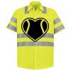 Men's High Visibility Safety Short Sleeve Work Shirt Thumbnail