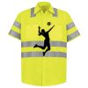 Men's High Visibility Safety Short Sleeve Work Shirt Thumbnail