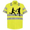 Men's High Visibility Safety Short Sleeve Work Shirt Thumbnail