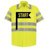 Men's High Visibility Safety Short Sleeve Work Shirt Thumbnail