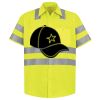 Men's High Visibility Safety Short Sleeve Work Shirt Thumbnail