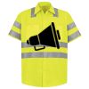 Men's High Visibility Safety Short Sleeve Work Shirt Thumbnail