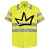 Men's High Visibility Safety Short Sleeve Work Shirt Thumbnail