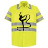 Men's High Visibility Safety Short Sleeve Work Shirt Thumbnail