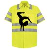 Men's High Visibility Safety Short Sleeve Work Shirt Thumbnail