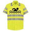 Men's High Visibility Safety Short Sleeve Work Shirt Thumbnail