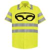 Men's High Visibility Safety Short Sleeve Work Shirt Thumbnail