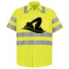 Men's High Visibility Safety Short Sleeve Work Shirt Thumbnail