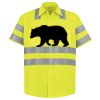 Men's High Visibility Safety Short Sleeve Work Shirt Thumbnail