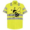 Men's High Visibility Safety Short Sleeve Work Shirt Thumbnail