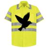 Men's High Visibility Safety Short Sleeve Work Shirt Thumbnail