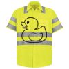 Men's High Visibility Safety Short Sleeve Work Shirt Thumbnail