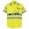 Men's High Visibility Safety Short Sleeve Work Shirt Thumbnail