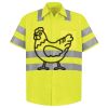 Men's High Visibility Safety Short Sleeve Work Shirt Thumbnail