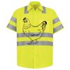 Men's High Visibility Safety Short Sleeve Work Shirt Thumbnail