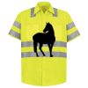 Men's High Visibility Safety Short Sleeve Work Shirt Thumbnail