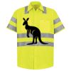 Men's High Visibility Safety Short Sleeve Work Shirt Thumbnail