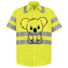 Men's High Visibility Safety Short Sleeve Work Shirt Thumbnail