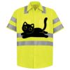Men's High Visibility Safety Short Sleeve Work Shirt Thumbnail