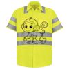 Men's High Visibility Safety Short Sleeve Work Shirt Thumbnail