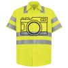 Men's High Visibility Safety Short Sleeve Work Shirt Thumbnail