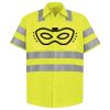 Men's High Visibility Safety Short Sleeve Work Shirt Thumbnail