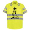Men's High Visibility Safety Short Sleeve Work Shirt Thumbnail