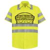 Men's High Visibility Safety Short Sleeve Work Shirt Thumbnail