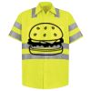 Men's High Visibility Safety Short Sleeve Work Shirt Thumbnail