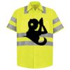 Men's High Visibility Safety Short Sleeve Work Shirt Thumbnail